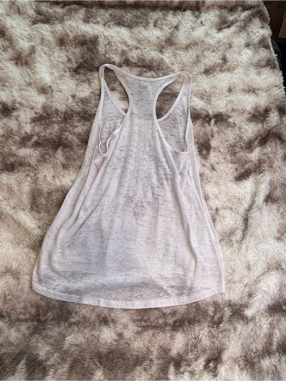 Wrangler White Racerback Tank with Blue & Purple Ornamental Graphic - Picture 2 of 5